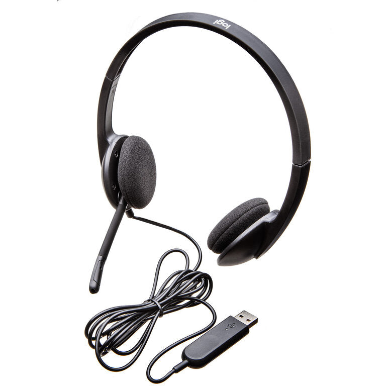 Logitech H340 USB Computer Headset Auricolare Cablato A Padiglione Ufficio USB tipo A Nero