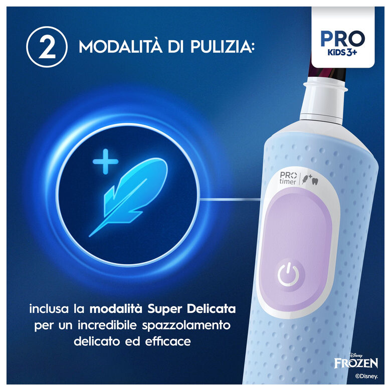 Oral-B Vitality Pro Frozen Bambino Spazzolino rotante-oscillante Nero, Grigio
