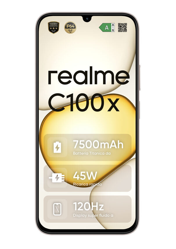 realme 631011008900 smartphone 17,3 cm (6.8") Android 16.0 4G USB tipo-C 4 GB 256 GB 7500 mAh Oro