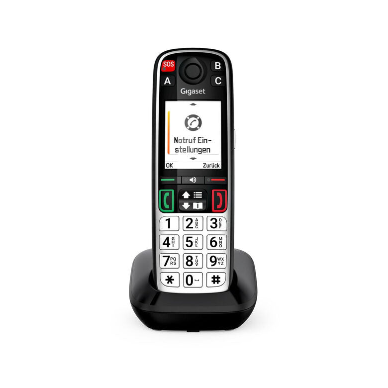 Gigaset EASY 500 Telefono analogico/DECT Identificatore di chiamata Nero, Argento