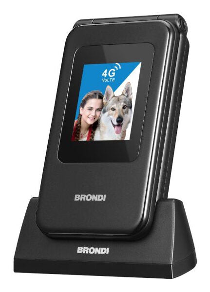 Brondi 10281080 cellulare 7,11 cm (2.8") Nero, Metallico Telefono cellulare basico