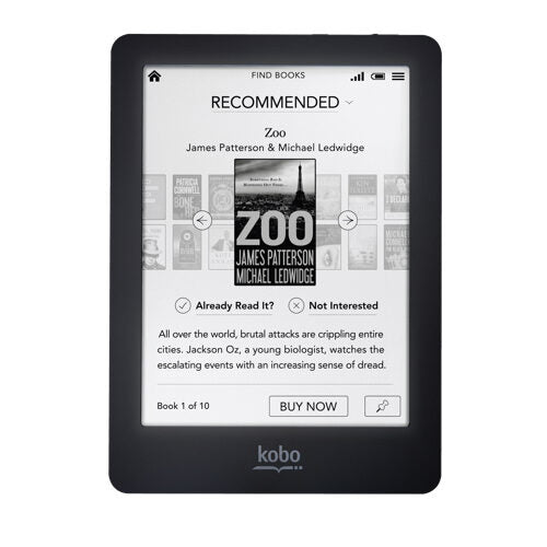 Rakuten Kobo Glo lettore e-book Touch screen 2 GB Wi-Fi Nero