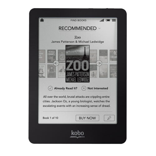 Rakuten Kobo Glo lettore e-book Touch screen 2 GB Wi-Fi Nero