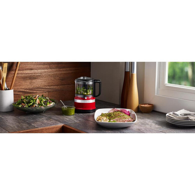 KitchenAid 5KFC3516EER 0,83 L 240 W Nero, Rosso, Acciaio inox