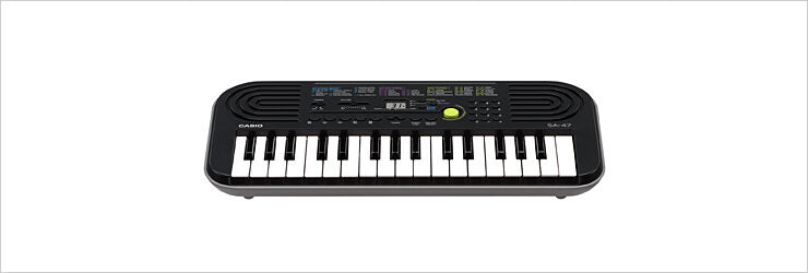 Casio SA-47 tastiera MIDI 127 chiavi Nero, Grigio