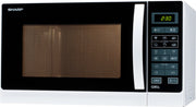 Sharp Home Appliances R-742WW forno a microonde Superficie piana Microonde con grill 25 L 900 W Nero, Bianco