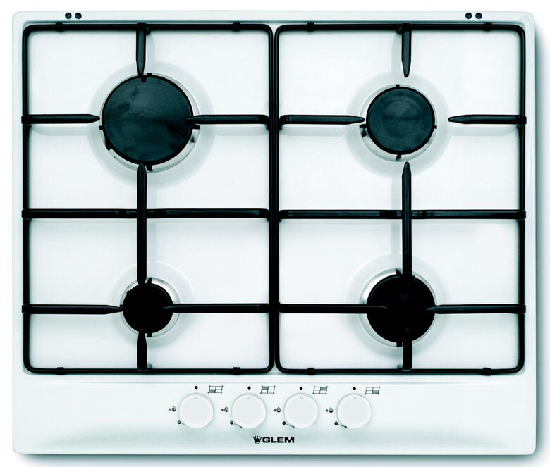 Glem Gas GT64WH piano cottura Bianco Da incasso 60 cm 4 Fornelli