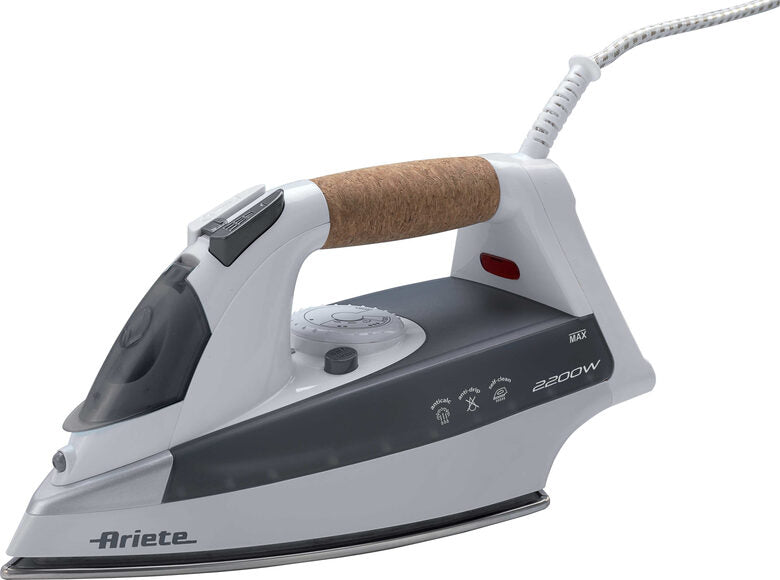 Ariete 6232 Ferro da stiro a secco e a vapore Acciaio inossidabile 2200 W Grigio