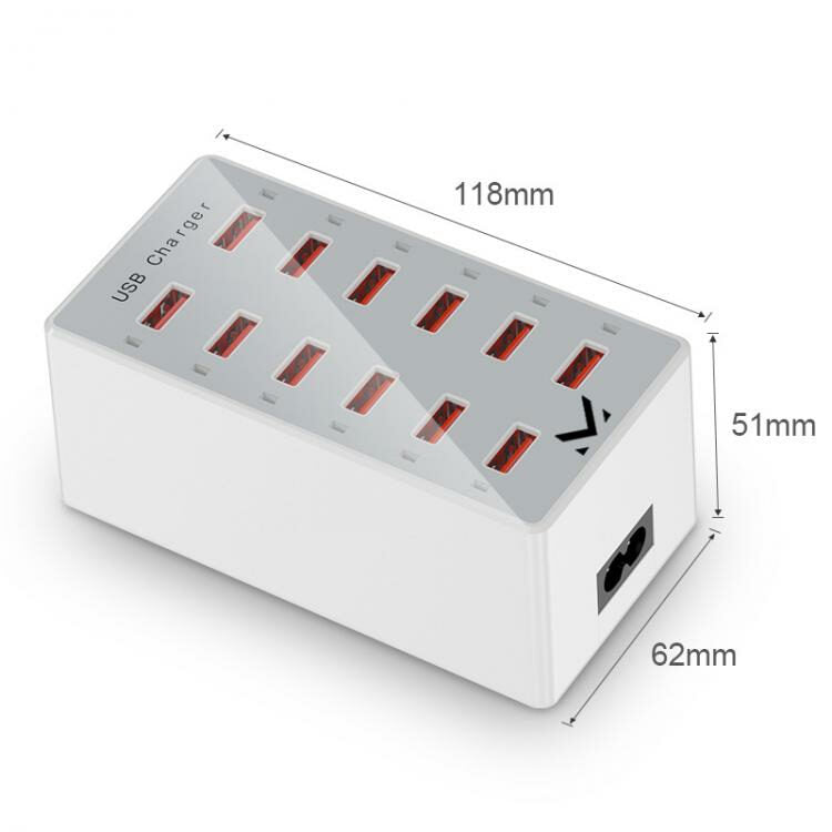 New Majestic 770532 WH Caricabatterie per dispositivi mobili Computer portatile, Smartphone, Tablet Bianco USB Interno