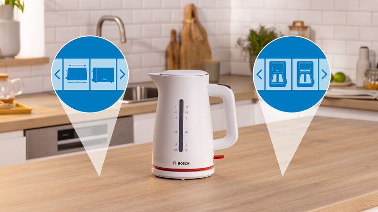 Bosch TWK3M121 bollitore elettrico 1,7 L 2400 W Bianco