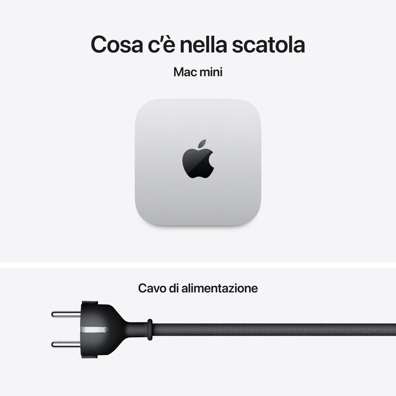 Apple Mac mini : Chip M5 Pro con cpu 15 core e gpu 16 core, 512GB SSD - Argento