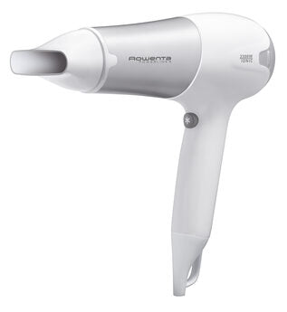 Rowenta CV5090F0 Powerline+ Asciugacapelli con Diffusore e Generatore di Ioni, Asciugatura Veloce, 2300 W, Argento/Bianco