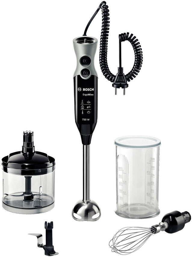 Bosch MSM67170 frullatore Frullatore ad immersione 750 W Nero, Argento