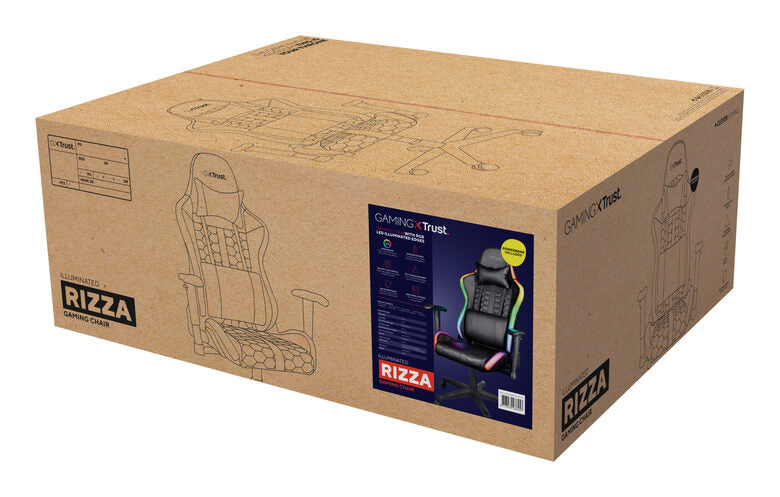 Trust GXT 716 Rizza Sedia per gaming universale Sedia tappezzata Nero