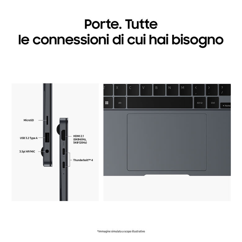 Samsung Galaxy Book4 Pro Laptop, Intel® Core™ Ultra 5 125H, 16GB RAM, 512GB SSD, 14" Dynamic AMOLED 2X touch, Windows 11 Home, Moonstone Gray