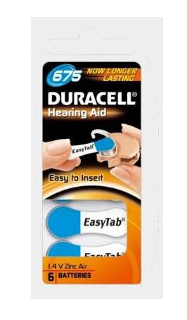 Duracell DA675N6 batteria per uso domestico Batteria monouso Zinco-aria