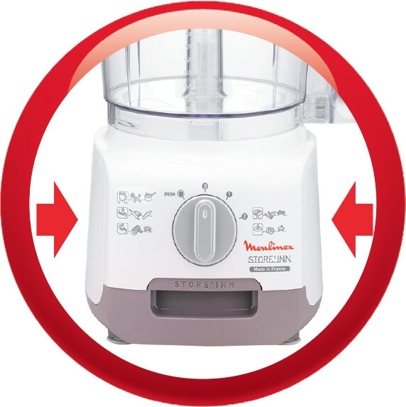 Moulinex Store'INN robot da cucina 750 W 3 L Trasparente, Bianco