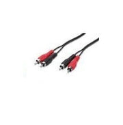 nuovaVideosuono 2xRCA-2xRCA 2.5m M-M cavo audio 2,5 m Nero, Rosso