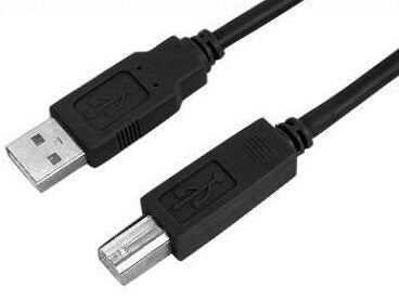 nuovaVideosuono USB A-USB B, 1.5m M-M cavo USB 1,5 m USB 2.0 Nero
