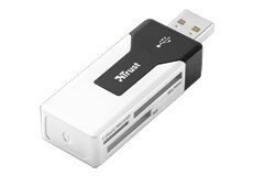 Trust 36-in-1 USB2 Mini Cardreader CR-1350p lettore di schede Bianco