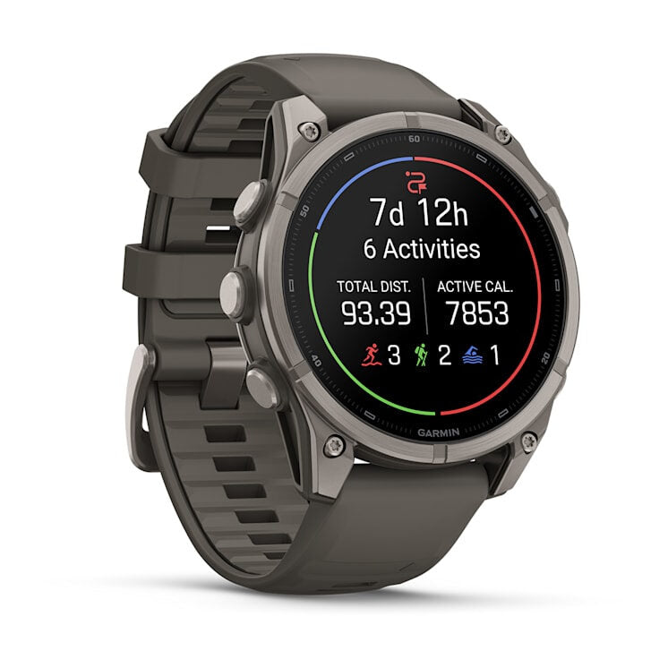 Garmin fēnix 9 3,56 cm (1.4") AMOLED 47 mm Digitale 454 x 454 Pixel Touch screen Titanio Wi-Fi GPS (satellitare)
