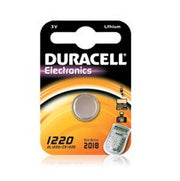 Duracell Pila CR1220 Batteria al litio 36mAh / 3V / 12.5x2mm / 1x10pz