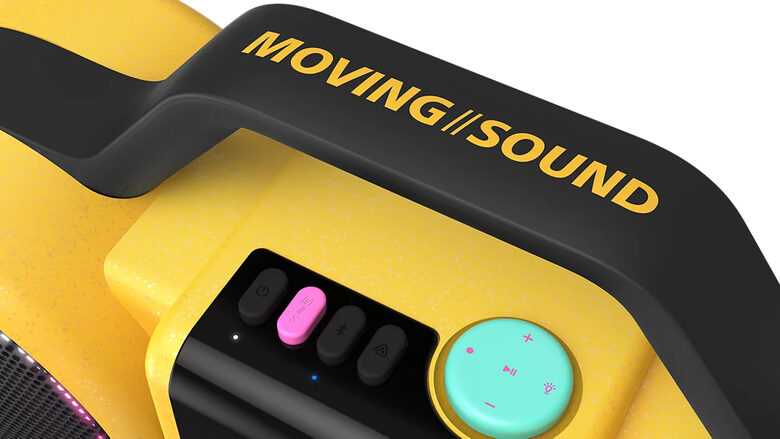 Philips The Roller Altoparlante portatile stereo Giallo 60 W