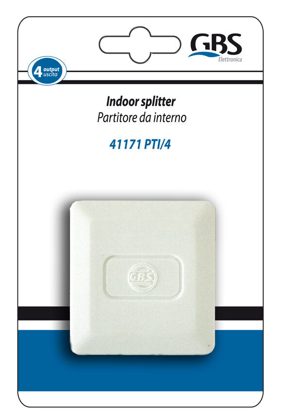 G.B.S. Elettronica PTI/4 Splitter per cavo Bianco