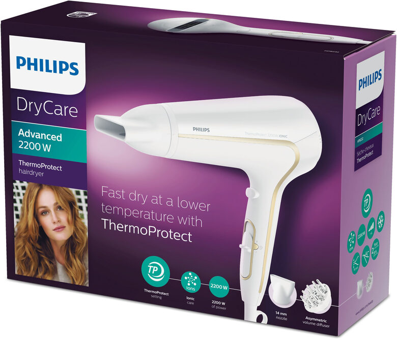 Philips ThermoProtect Ionic Asciugacapelli Ionic Care 2200 W