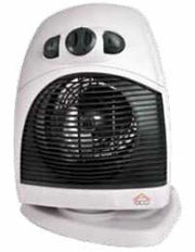 DCG Eltronic HL9385 stufetta elettrica Nero, Bianco 2000 W Riscaldatore ambiente elettrico con ventilatore