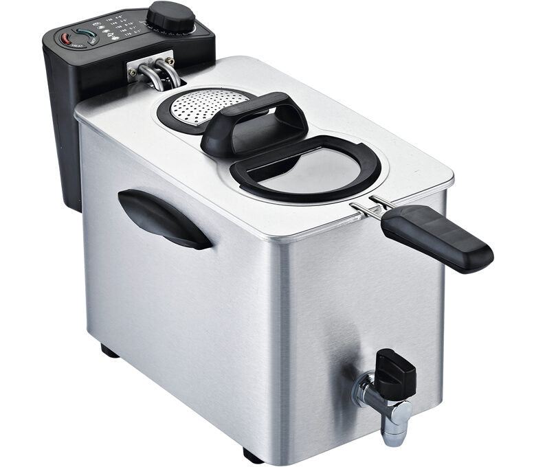 RGV FR TYPE4L friggitrice Singolo 4 L Indipendente 2500 W Nero, Acciaio inossidabile