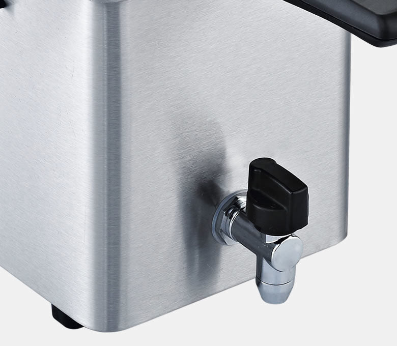 RGV FR TYPE4L friggitrice Singolo 4 L Indipendente 2500 W Nero, Acciaio inossidabile