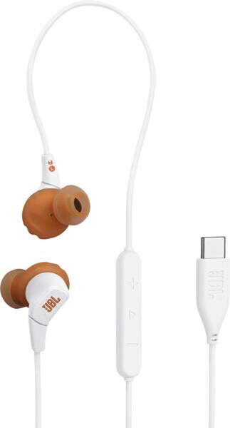 JBL Endurance Run 3C USB C Auricolare Cablato In-ear Sport USB tipo-C Marrone, Bianco