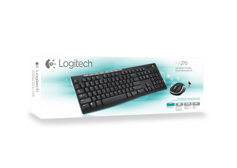 Logitech MK270 tastiera RF Wireless QWERTY Italiano Nero