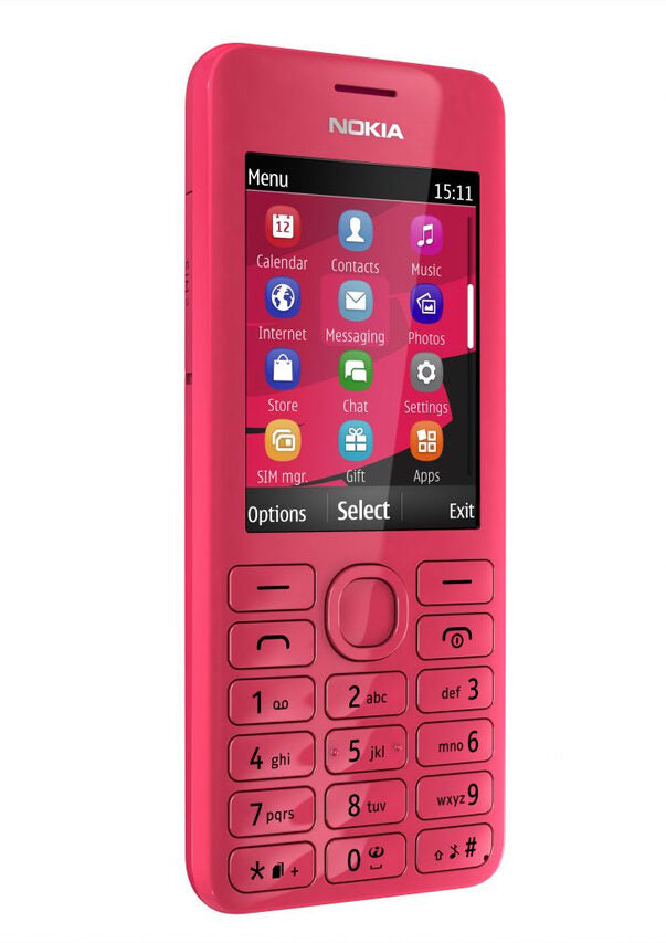 Nokia 206 Dual SIM 6,1 cm (2.4") 91 g Magenta