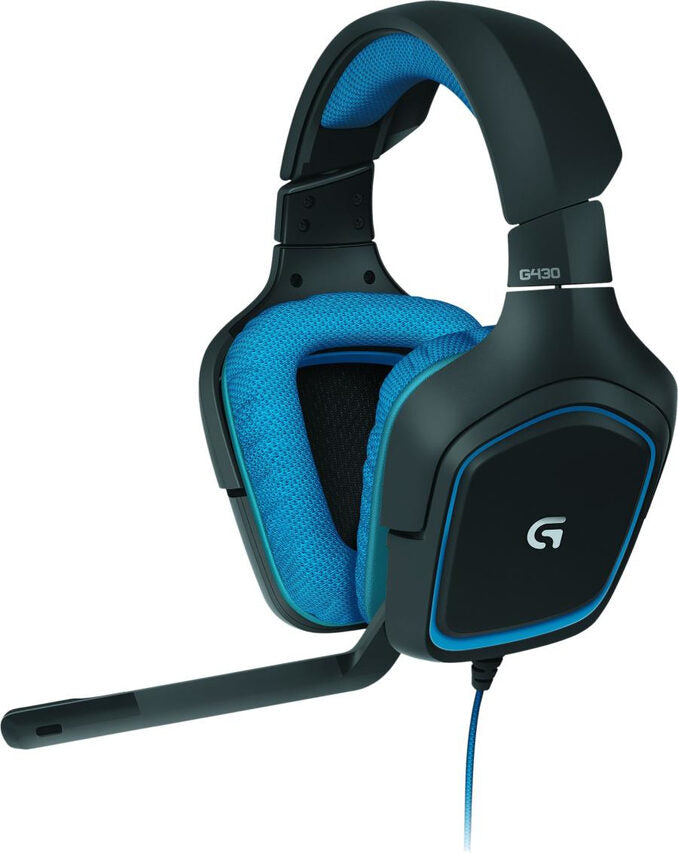 Logitech G G430 Auricolare Cablato A Padiglione Giocare Nero, Blu