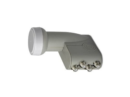 Digiquest LNB 402 Quad convertitori abbassatore di frequenza Low Noise Block (LNB) 10,7 - 12,75 GHz Grigio, Bianco