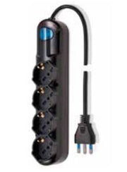 Wiva Group 21200303 protezione da sovraccarico Nero 4 presa(e) AC 250 V
