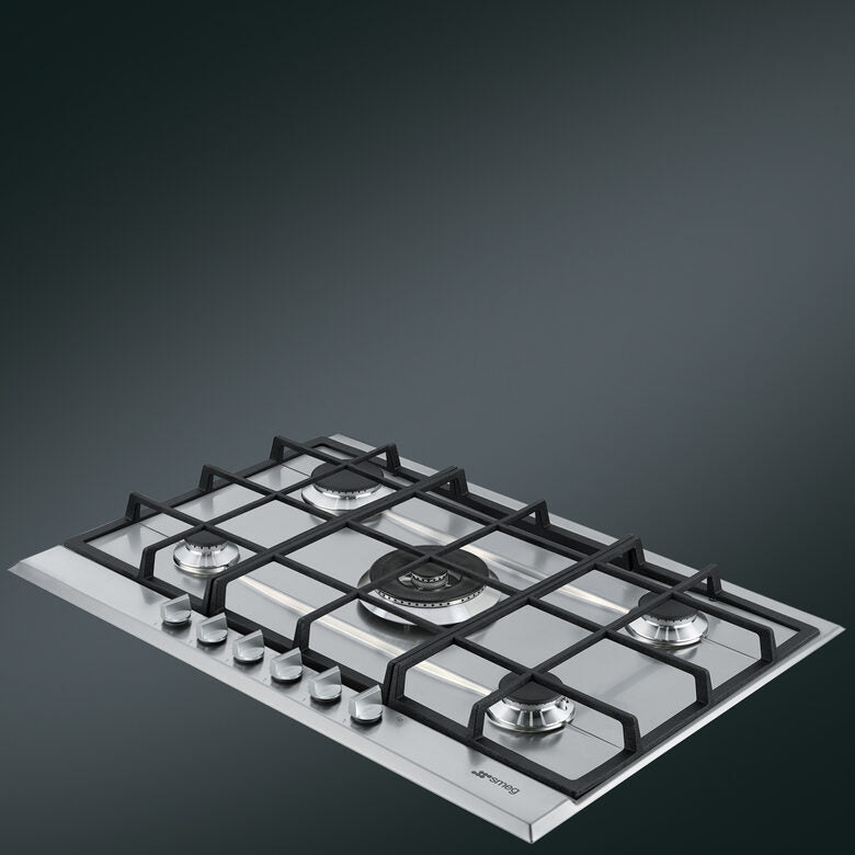 Smeg P272XGH piano cottura Acciaio inossidabile Da incasso Gas 5 Fornello(i)