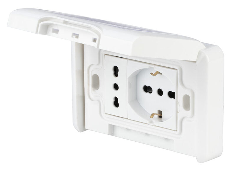 POLYPOOL PP6097X presa energia 2x AC Bianco
