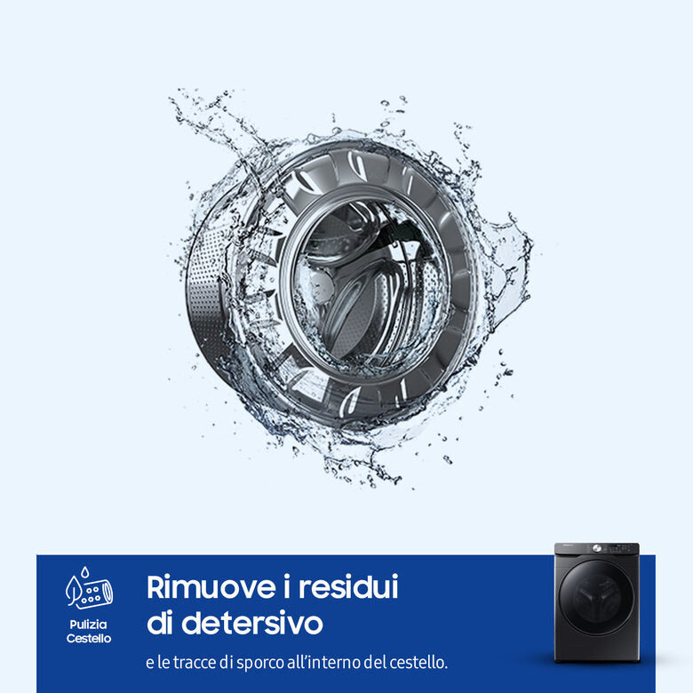 Samsung WF18T8000GV lavatrice Caricamento frontale 18 kg 1100 Giri/min C Nero