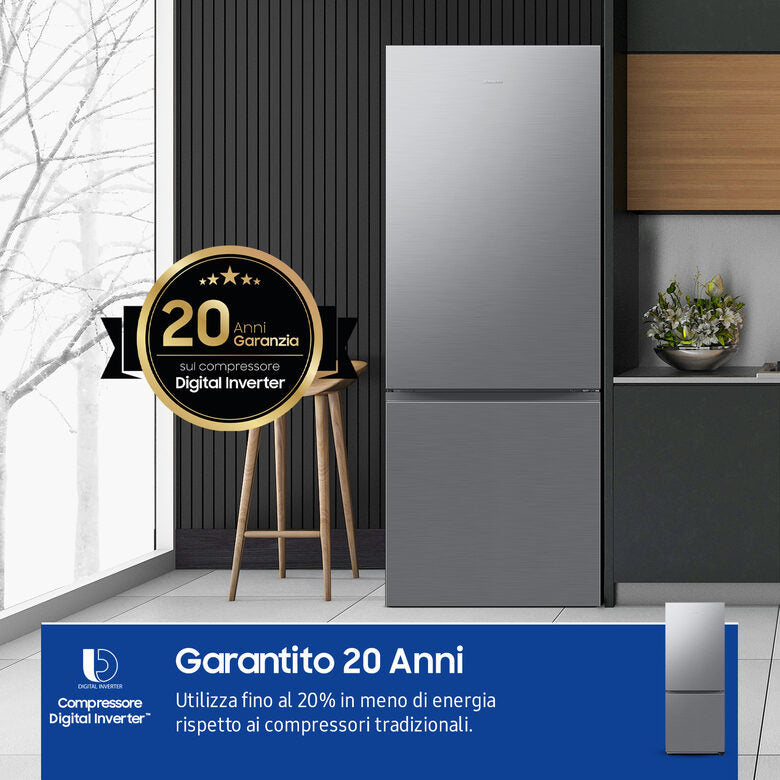 Samsung RB50DG602ES9 frigorifero con congelatore Libera installazione 508 L E Metallico, Stainless steel