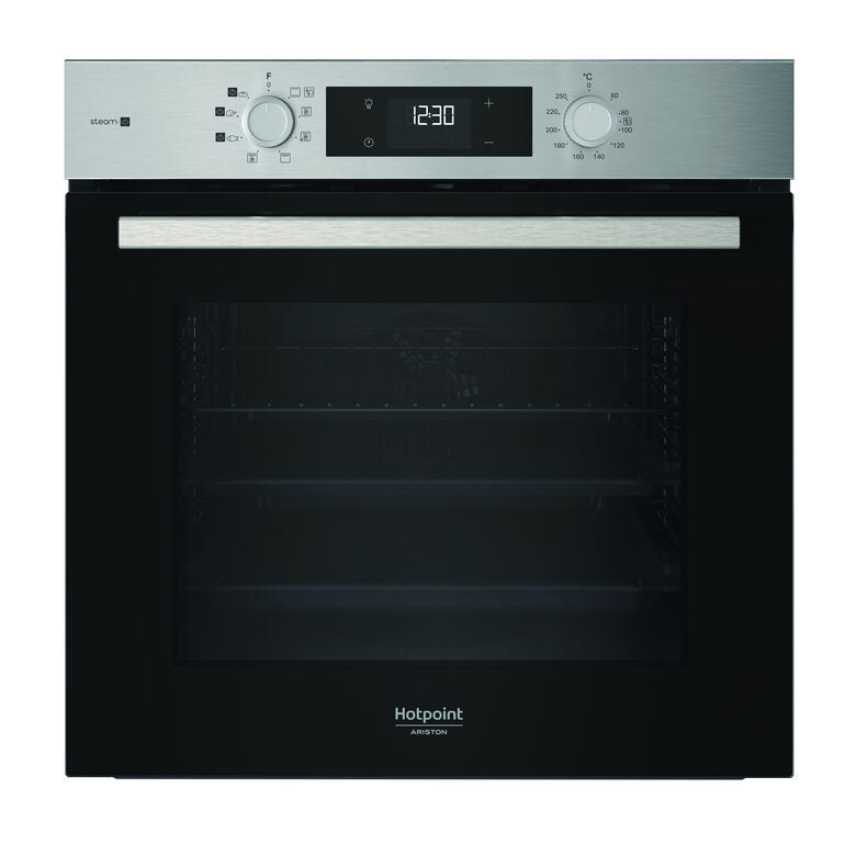 Hotpoint Ariston HAO 255HS X Forno Multifunzione inox con display e manopole esterne, ActiveSteam, Idrolisi CLASSE A