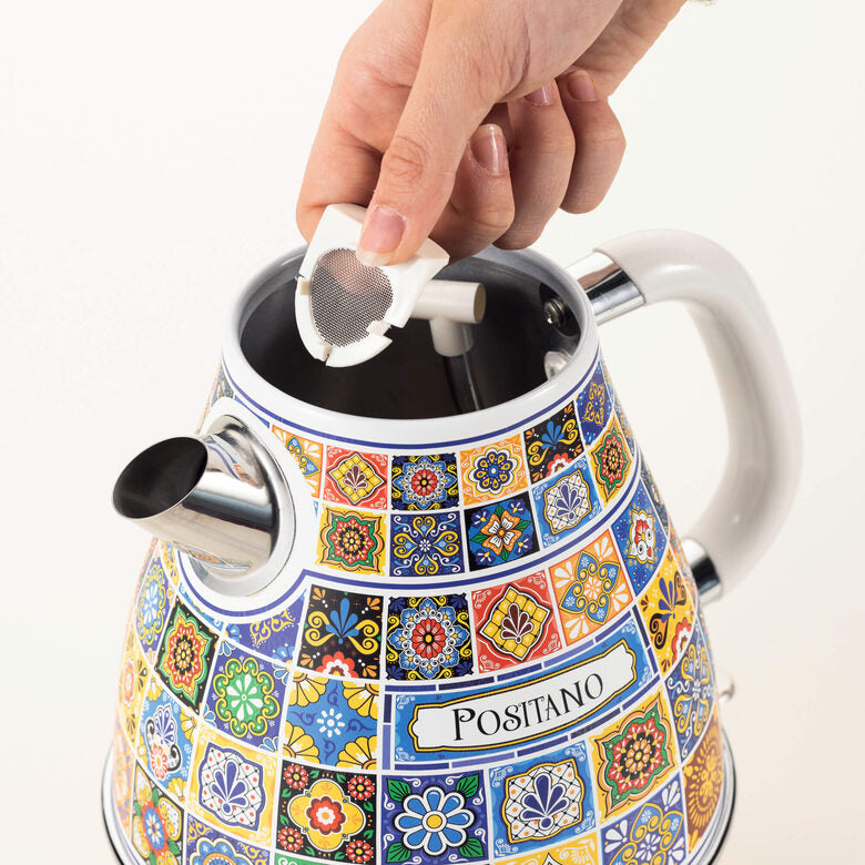 Ariete 2869 Bollitore Positano, Bollitore Elettrico, 1,7L, Infusi, the, tisane, Base cordless, Autospegnimento