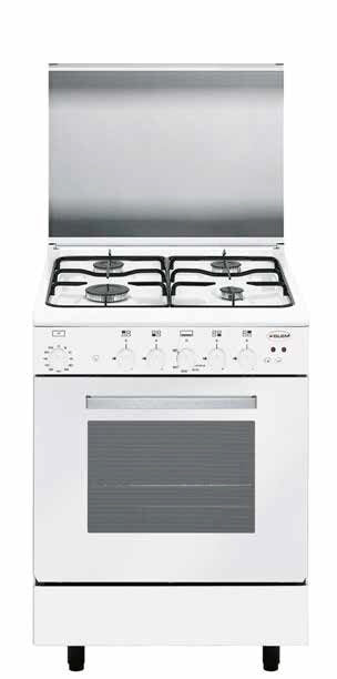 Glem Gas A66RXF3 cucina Piano cottura Bianco A