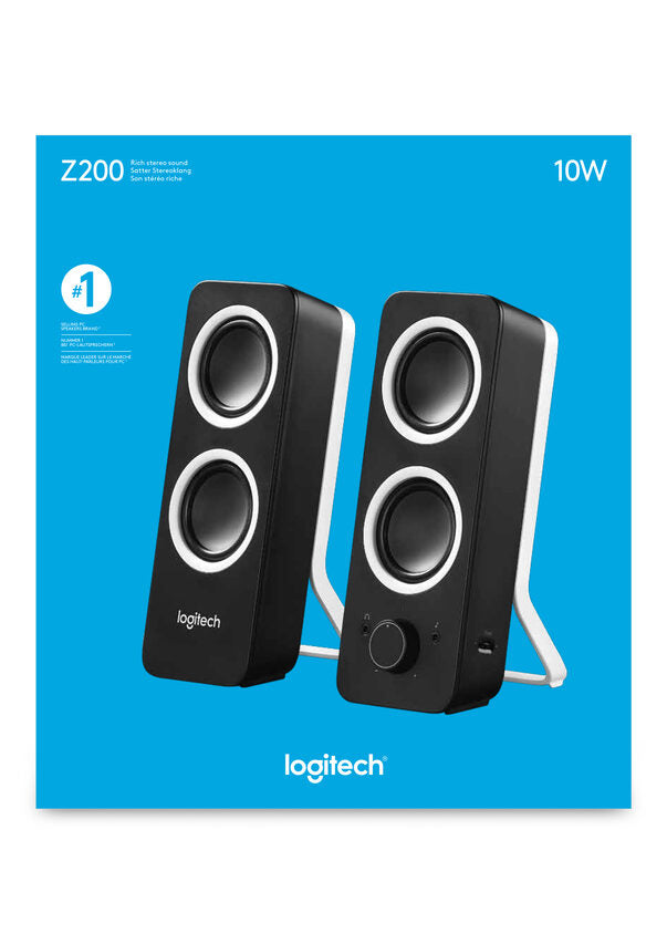 Logitech Z200 Stereo Speakers Nero Cablato 10 W