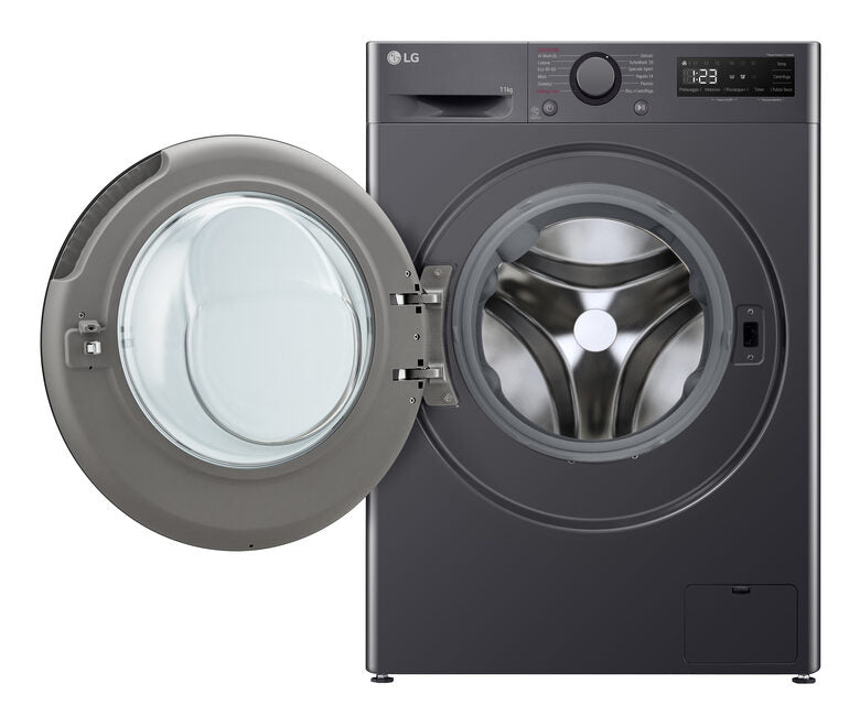 LG F4R5011TSMB Lavatrice 11kg AI DD, Classe A-10%, 1400 giri, TurboWash, Vapore