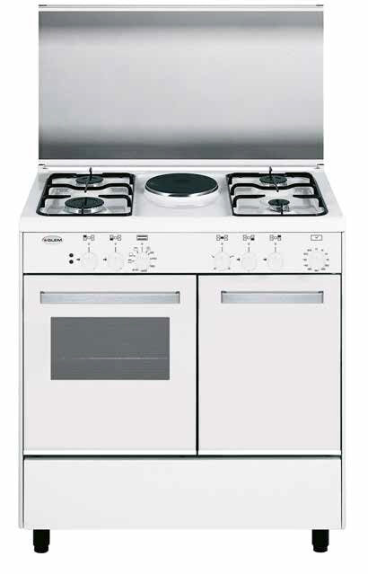 Glem Gas AR85KXF3 cucina Piano cottura Combi Bianco A