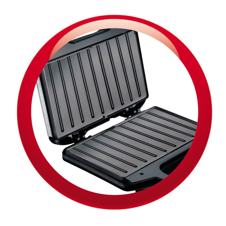 Moulinex Ultracompact Metal tostiera 700 W Nero, Argento