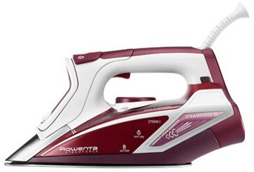 Rowenta Steamforce DW9230 Ferro a vapore Acciaio inossidabile 2750 W Rosso, Bianco